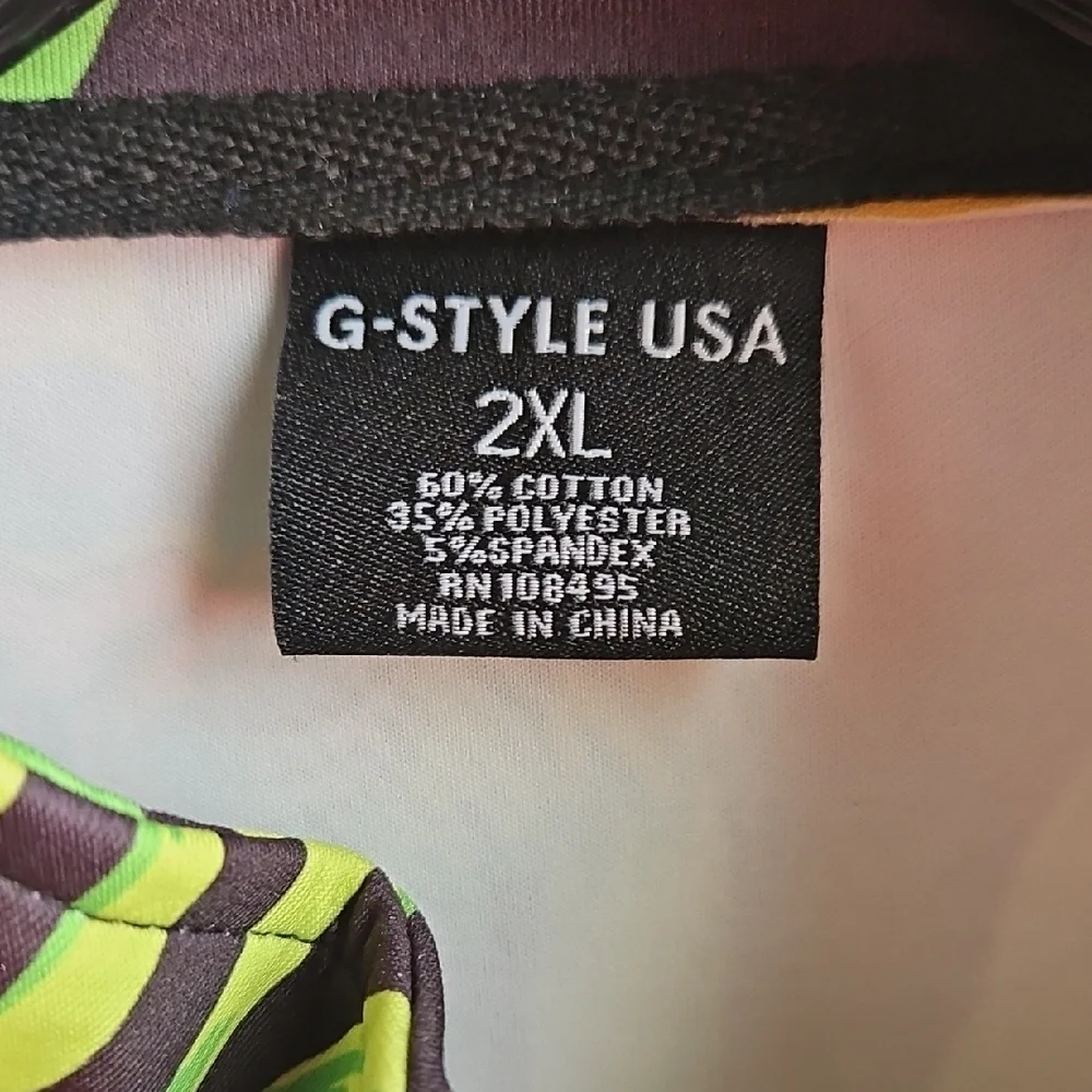 Tropical Neon Tiger Zip-Up Jacket - Picture 2 of 4